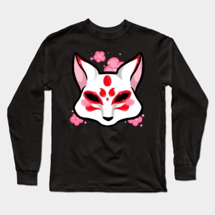 Cherry Blossom Kitsune Long Sleeve T-Shirt